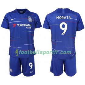 Tenue Chelsea MORATA 9 Enfant Domicile 2018-2019 Maillot de Foot